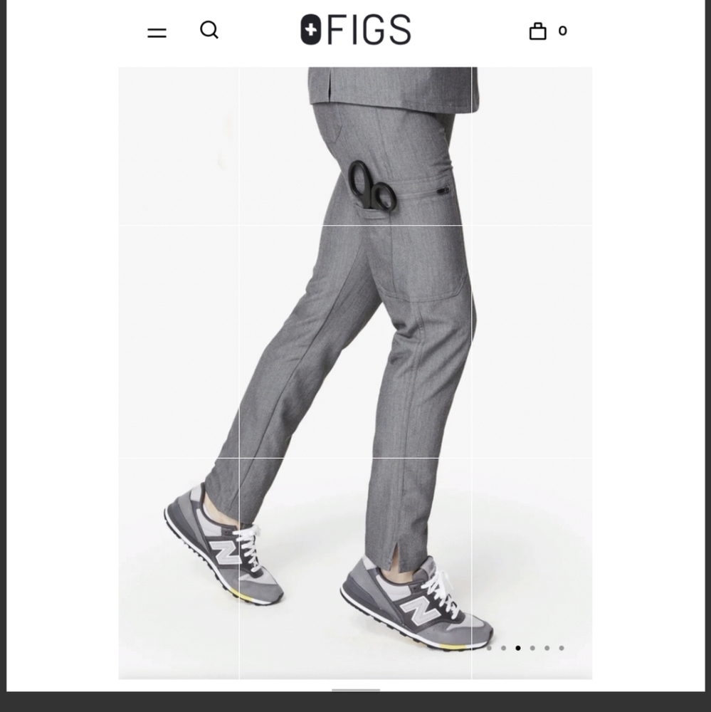 Figs graphite Yola skinny bottoms